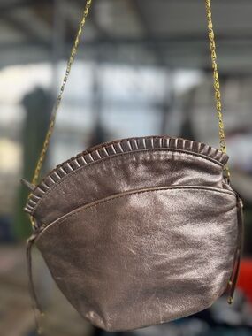 Helena de Natalio crossbody shoulder bag metallic Boho chic